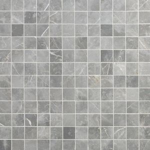 Carrelage en mosaïque de pierre carrée grise mate 10 mm résistant à l'eau pour murs intérieurs modernes et salles de bain - Product Image 3