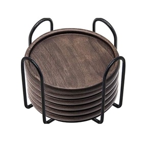 Sustainable Quality Cup Coaster Set Coffee Or Tea Cup Coaster Dinner <b>Party</b> <b>Table</b> Top Wooden Tea Coaster - Product Image 6