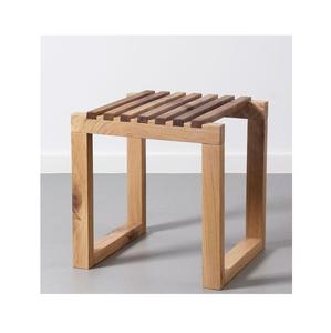 Taburete de Madera Natural con Acabado Liso, Perfecto para Cocinas Rústicas, Baños, Dormitorios y Uso Diario en el Hogar - Product Image 5