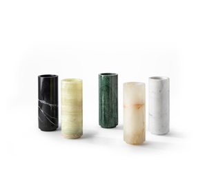 Jarrón de Flores de Mármol de Piedra Natural con Etiqueta Privada para Decoración del Hogar de Lujo que Crea un Equilibrio Visual Elegante - Product Image 5