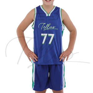 Nuevo Diseño de Uniforme de Baloncesto para Niños, Talla Grande, Transpirable, de Secado Rápido, Sublimado - Product Image 1