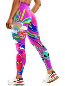 Custom Wholesale Slim Fit High Waist <b>Butt</b> <b>Lifting</b> Breathable Spandex Polyester Sublimation <b>Leggings</b> Fitness Stretch For Women - Product Image 2