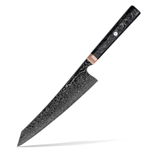 Venta al por mayor personalizado de alta calidad OEM ODM servicio PRESTIGE BLADES profesional de acero de Damasco cuchillo de cocina ambidiestro - Product Image 1
