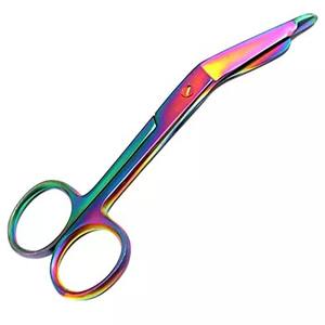 Ciseaux médicaux de haute qualité de couleur arc-en-ciel en acier inoxydable bande de premiers soins d'urgence Bandage Source d'alimentation manuelle - Product Image 3