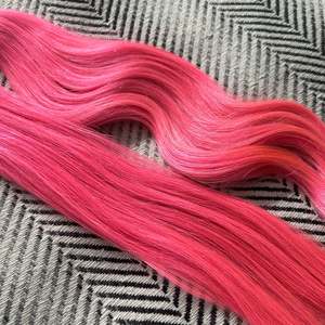 ต่อผมเคราตินบอนด์ 21 #   ผมแท้สีชมพูแบบ I-Tip เกรด 12A ตรงธรรมชาติ - Product Image 3