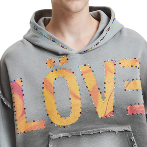 Boxy เสื้อครอปสำหรับผู้ชาย, เสื้อครอปผ้าฝ้ายพิมพ์ลายกราฟิก DTG โอเวอร์ไซส์ - Product Image 5