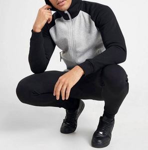 เสื้อแจ็คเก็ตมีซิปแบบสวมหัวสีเทาเข้มออกแบบได้ตามต้องการสำหรับผู้ชายผู้หญิงเฮฟวี่เวทเป็นมิตรกับสิ่งแวดล้อมระบายอากาศได้ไซส์ใหญ่พิเศษสำหรับฤดูใบไม้ผลิ - Product Image 4