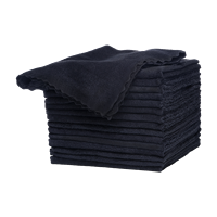 Chiffon de nettoyage en microfibre pour lavage de voiture noir