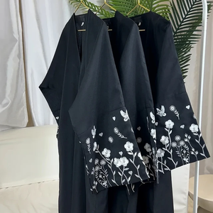 TRADITIONNEL 2024 TURQUIE MODESTE DUBAÏ EID COLLECTION VÊTEMENTS MUSULMANS DE HAUTE QUALITÉ COMME ABAYA SATIN NIDA TISSU EN MOUSSETTE TISSU - Product Image 2