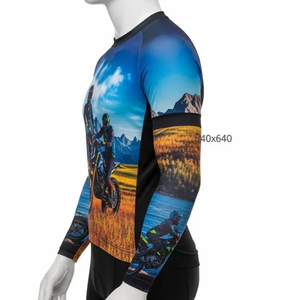 ปลอกแขนปั่นจักรยานพิมพ์ลายดิจิตอลระบายอากาศได้สำหรับผู้ใหญ่ ป้องกันรังสียูวี ระบายความชื้น ชุดกีฬาที่สวมใส่สบายสำหรับการปั่นจักรยาน - Product Image 5