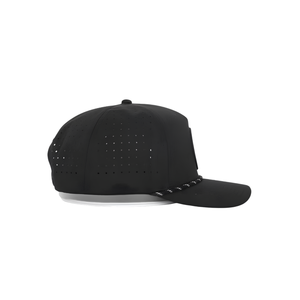 Gorra de Golf de 5 Paneles con Absorción de Sudor, Logotipo de Goma Personalizado, Orificios Transpirables Cortados con Láser, Impermeable, Cierre a Presión y Cuerda - Product Image 2