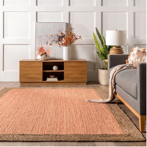 Alfombra de yute hecha a mano con diseño de mechones, sala de estar, dormitorio, pasillo, habitación de invitados, Hotel, oficina, Hotel, alfombra anudada a mano, venta al por mayor - Product Image 1