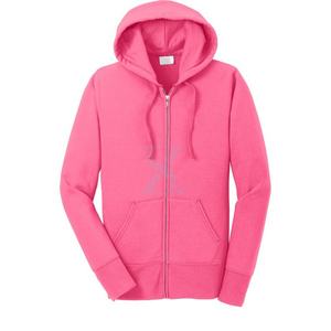 Sudaderas con capucha de mujer de alta calidad con bolsillos de color sólido de manga larga bordados-Uso de moda con sudaderas con cremallera suelta - Product Image 2