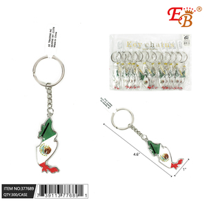 4.2\" Mexico <b>Map</b>-Shape Keychain 25DZ/CS Unique Design for Easy Identification - Product Image 1