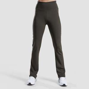 Legging de sport tricoté Olive pour une flexibilité dynamique, taille XL, pantalon de yoga avec effet ventre plat, vêtement de yoga chaud en spandex à motifs - Product Image 1