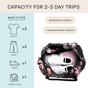 กระเป๋าดัฟเฟิลกระเป๋าเดินทางเพื่อธุรกิจที่มีดีไซน์ทันสมัยและมีที่จับสบาย - Product Image 2