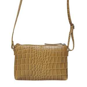 Premium Vintage Bohème Croc En Relief Poli En Cuir Véritable Sac À Bandoulière Gland Décoration Top Fournisseur Indien Fabricant - Product Image 3
