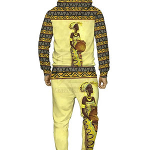 Chándal de Sublimación Personalizado de Algodón y Poliéster con Patrón Sólido, Sudadera Holgada para Uso en Exteriores - Product Image 2