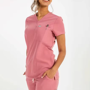 Uniformes médicos ajustados modernos personalizados para mujeres, uniformes de enfermera para hospitales y clínicas, diseño personalizado, servicio OEM disponible - Product Image 5