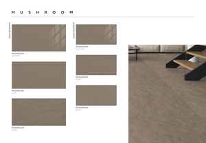 RoyaleTone Tiles RactaBricks 1x2,7 MosaicGlossy Matt Wall Floorfor Baño Trendy Villa Banglow Hotel con pizarra Grey283 x 305mm - Product Image 5