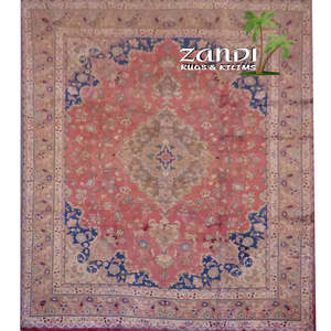 Alfombra persa Mashad única en su tipo de 12'4 x 9'5 - Product Image 1