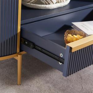 Mesa de Centro de Lujo de Estilo Nórdico Moderno, Hecha a Mano y Ecológica, de Metal y Mármol para Sala de Estar, de Combohome - Product Image 2