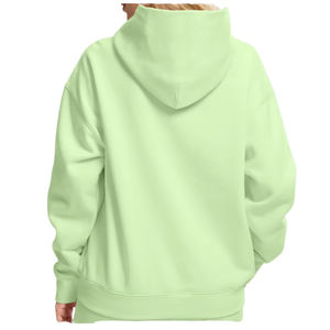 เสื้อฮู้ดดี้ผู้หญิงสำหรับฤดูหนาว ผ้าฟลีซหนานุ่ม ทรงโอเวอร์ไซส์ สวมใส่สบาย ผลิตจากผ้าฝ้าย 100% ทรงหลวม สไตล์ลำลอง พร้อมโลโก้ด้านหน้า สามารถปรับแต่งได้ - Product Image 5