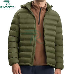 Veste de ski matelassée à capuche pour homme, coupe-vent, imperméable et respirante, 100 % polyester, service OEM, collection 2025 Razorts - Product Image 5
