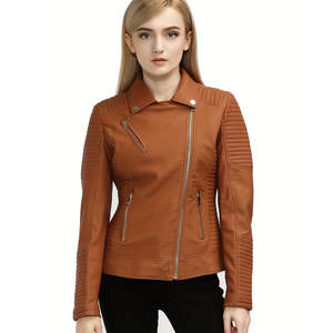 Veste d'hiver pour femmes en cuir de haute qualité, personnalisée avec logo, imperméable, coupe-vent, respirante, manches longues - Product Image 5