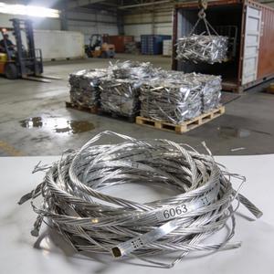เศษลวดอะลูมิเนียม 6063 คุณภาพพรีเมียม ลวดอะลูมิเนียมสดใสแบบมัดก้อน สำหรับการรีไซเคิลอุตสาหกรรมและการหลอม - Product Image 3