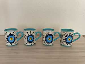 Taza de Cerámica con Relieve 3D Personalizada DAFNI BIG PAZAR, Hecha a Mano, Pintada a Mano, con Diseño de Frutas, Apta para Lavavajillas, con Tapa Deslizante, Caja de Regalo - Product Image 4