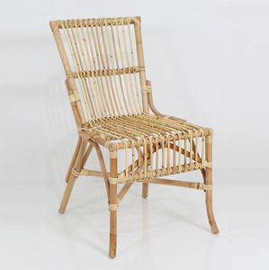 Silla de Comedor de Teca para Jardín, Estilo Retro, Madera Natural Semi-Pulida, Ecológica, para Patio, Cafetería, Resort, Parque - Product Image 4