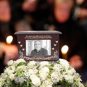 Handmade <b>Large</b> Adult Size Mosaic Aluminium Glass Cremation <b>Urn</b> Unique Funerals Supply With Individual Tiles Applied Burial - Product Image 3