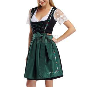 Vestido Dirndl para Mujer Directo de Fábrica, Disfraz de Oktoberfest, Vestido Dirndl Bávaro Alemán de Chica de la Cerveza - Product Image 3