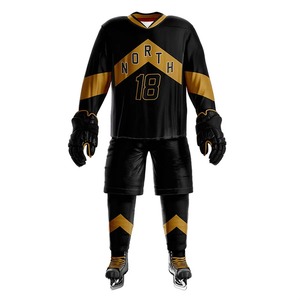 Wholesale OEM Custom Logo Men's Hockey Jersey Wholesale OEM Service Team Ice Hockey Uniform with Custom Design USA & Europe - Product Image 1