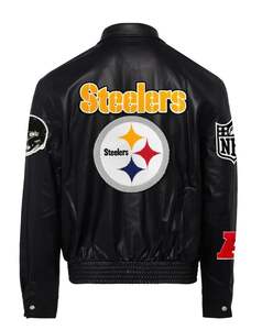 BLOUSON PLEINE EN CUIR PITTSBURGH STEELERS - Product Image 2