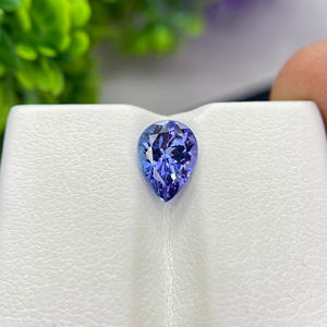 Bi-Color Tanzanite & Loupe-Clean non chauffé Zoisite naturel poire coupe pierres précieuses en vrac pour bagues de fiançailles en gros Gems Shop - Product Image 5