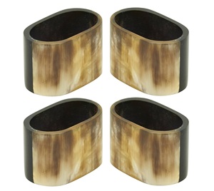 Cuerno de búfalo elegante mesa de comedor servilletero anillos para servilletero de madera personalizado vajilla producto antiguo para el hogar - Product Image 5