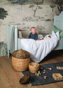 Cesta de Almacenamiento de Ropa Multifuncional Rectangular de Jacinto de Agua Tejida a Mano, Ecológica y de la Mejor Calidad, Hecha en Vietnam, Artesanía HNH - Product Image 4