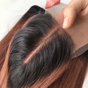 Paquets de cheveux humains vierges non traités trame de cheveux alignés avec cuticule péruvienne avec lace closure extensions de cheveux - Product Image 5