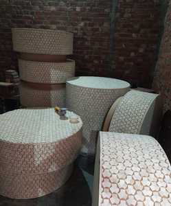 Vente exclusive Os MOP Incrustation Table Basse Qualité Standard Noir Blanc Meubles Forme Nature Morte pour Mariage Maison Mobile - Product Image 4