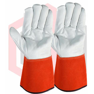 ถุงมือนิรภัยหนังวัวที่ทนทานพร้อมฝ่ามือและข้อมือเสริม - Product Image 6