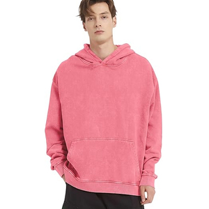 Sudadera con capucha de lavado ácido personalizada a la moda para hombres, ropa de calle Vintage de gran tamaño, suéter a granel, sudaderas con capucha, proveedor de fábrica de ropa - Product Image 2
