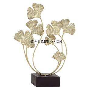 Vente en gros de haute qualité plaqué or de qualité luxueuse feuilles métalliques Sculpture de designer pour la décoration intérieure de la maison - Product Image 2