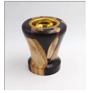 Brûleur Bakhoor en bois fabriqué à la main diffuseur d'encens en résine parfumée arôme de maison spirituel article cadeau décoratif - Product Image 2