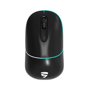 Vendita calda e poggiadito sensibile durevole di alta qualità ergonomico 2.4G + mouse wireless Bluetooth mouse ricaricabile RGB per ufficio