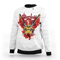 Sweatshirts à sublimation Tissu polyester homme avec logo personnalisé