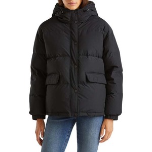 Veste matelassée pour femmes en gros, vêtements de rue, vêtements décontractés d'hiver, coupe ample, épaisse, chaude, logo personnalisé, couleur unie, veste d'hiver pour femmes - Product Image 1