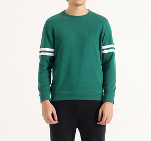 Sudadera de Hombre Más Vendida, Informal, Holgada, de Manga Larga, Tejida, de Poliéster/Algodón, con Logotipo Personalizado al por Mayor para Otoño - Product Image 1