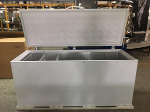 Congélateur mobile commercial de 12,8 pieds cubes avec vitrine de présentation pour crèmes glacées, température réglable de -19 à 3°F, congélateur et réfrigérateur à 4 fils - Product Image 5